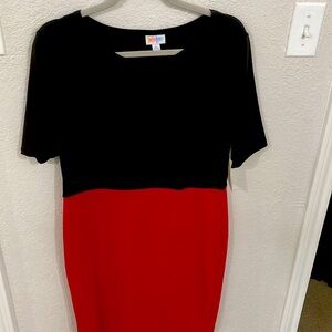 Black/Red Lula Pencil Dress